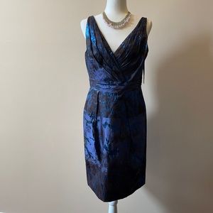 Beautiful navy shinny dress by THeIA